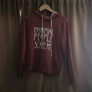 Women’s red hoodie